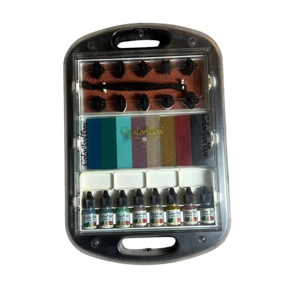 Rare Unique Find! Color Tool Box Ink Cases Set of 3 - Picture 9 of 16